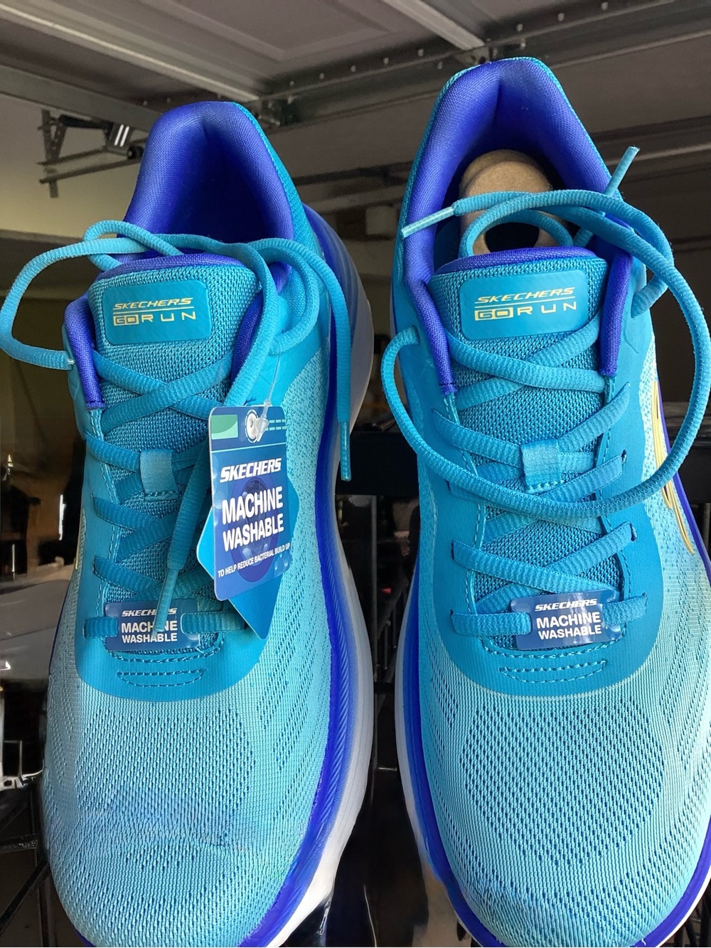 Skechers GOrun women Teal and Royal Blue Athletic Running Shoes